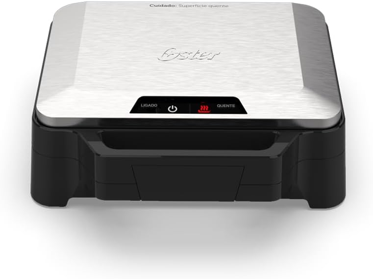 Oster Sanduicheira Elétrica Inox, 1000W, OSAN500, 127V