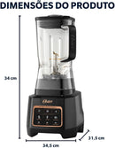 Liquidificador profissional Oster XTREME MIX com Tecnologia Titanium Blade 127V